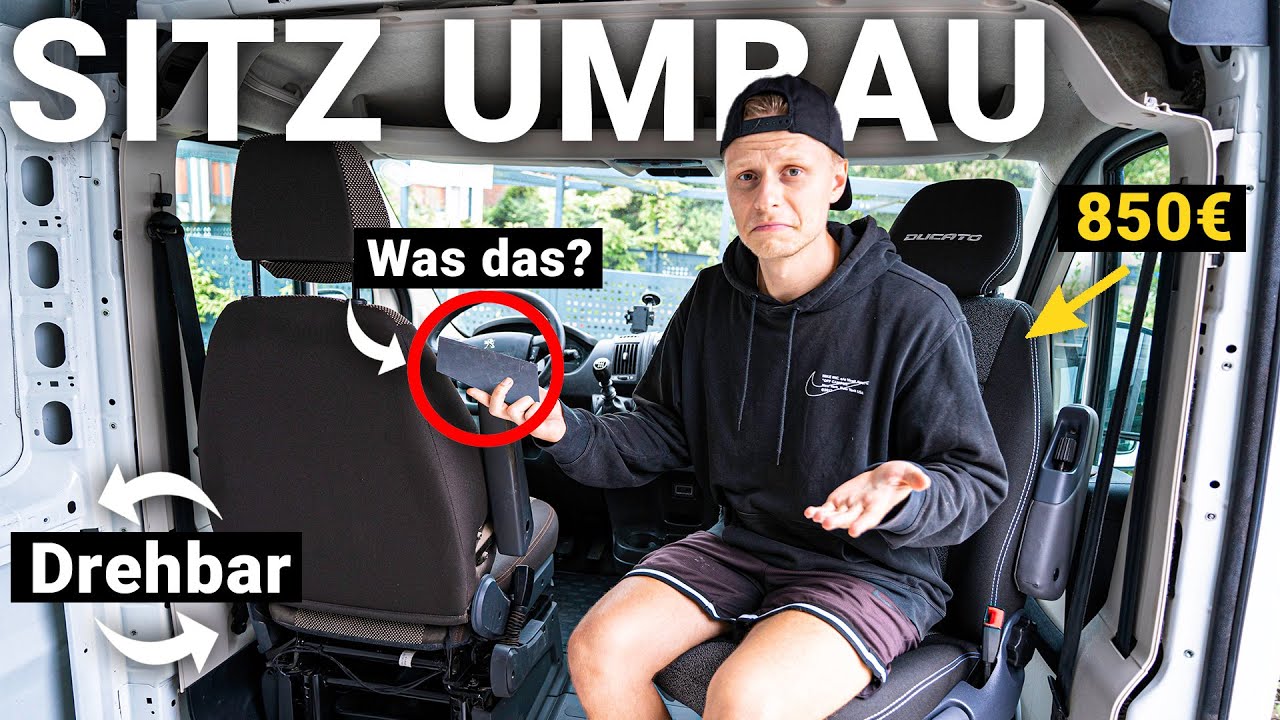 Drehsitz einbauen im DIY CAMPER VAN Ausbau  (Kastenwagen Beifahrer Einzelsitz statt Sitzbank) #5