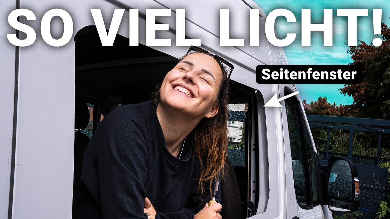 Unser RIESEN Fenster im DIY CAMPER VAN! ∙ Camper Ausbau ∙ Vanlife Schritt für Schritt Anleitung