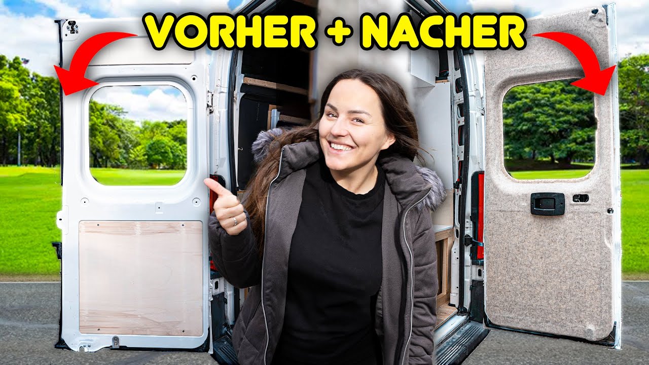 CAMPER FILZEN SELBSTKLEBEND: So machst du deinen Camper Van gemütlich! (Bau der B-Säule Verkleidung)