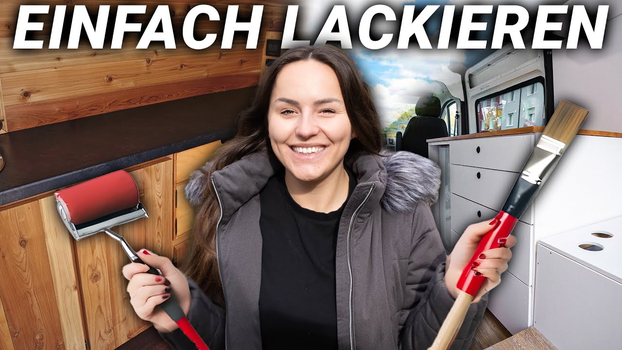 WOHNMOBIL MAKEOVER: Alles wird weiß im DIY Camper Van! (Camper Möbel lackieren mit Adler Lacke)