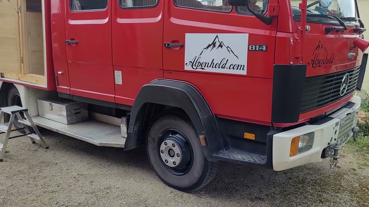 Mercedes 814 Feuerwehr Reisemobil Feuerwehr Wohnmobil Camper Ausbau