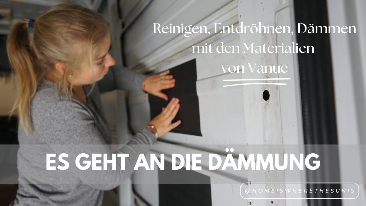 Es geht an die Dämmung. Reinigen, Entdröhnen, Dämmen mit den Materialien von Vanue.