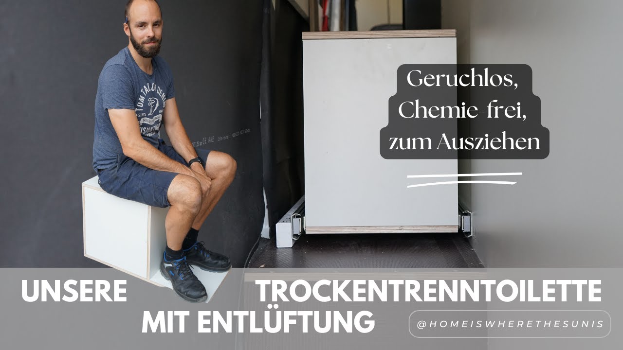 Geruchlos, Chemie-frei, zum Ausziehen: Unsere Trockentrenntoilette mit Entlüftung