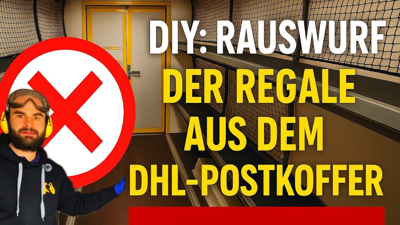 DHL Postkoffer Umbau Part 1: Regale raus & mehr Platz für deinen Campervan!