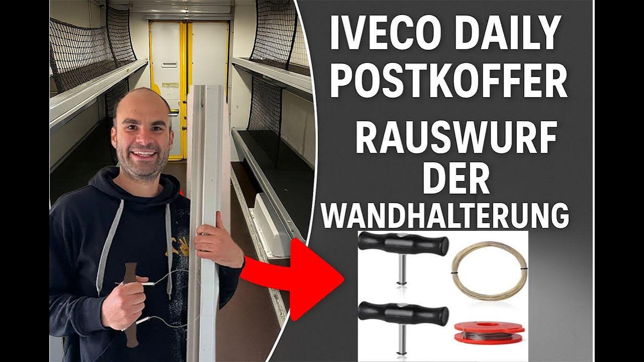 Iveco Daily Postkoffer Umbau Part 2 Wände raus, Halterungen weg, putzen & Leergewicht ermitteln!