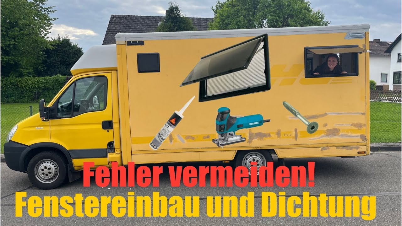 Seitenfenster einbauen & abdichten im Van, Camper, Wohnwagen oder Postkoffer | DIY Anleitung & Tipps