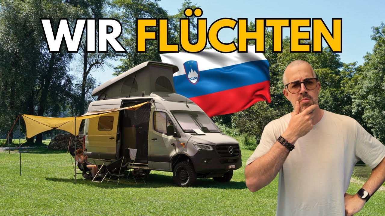 Wir fliehen aus Bled! → VANLIFE-Paradies auf dem Bauernhof