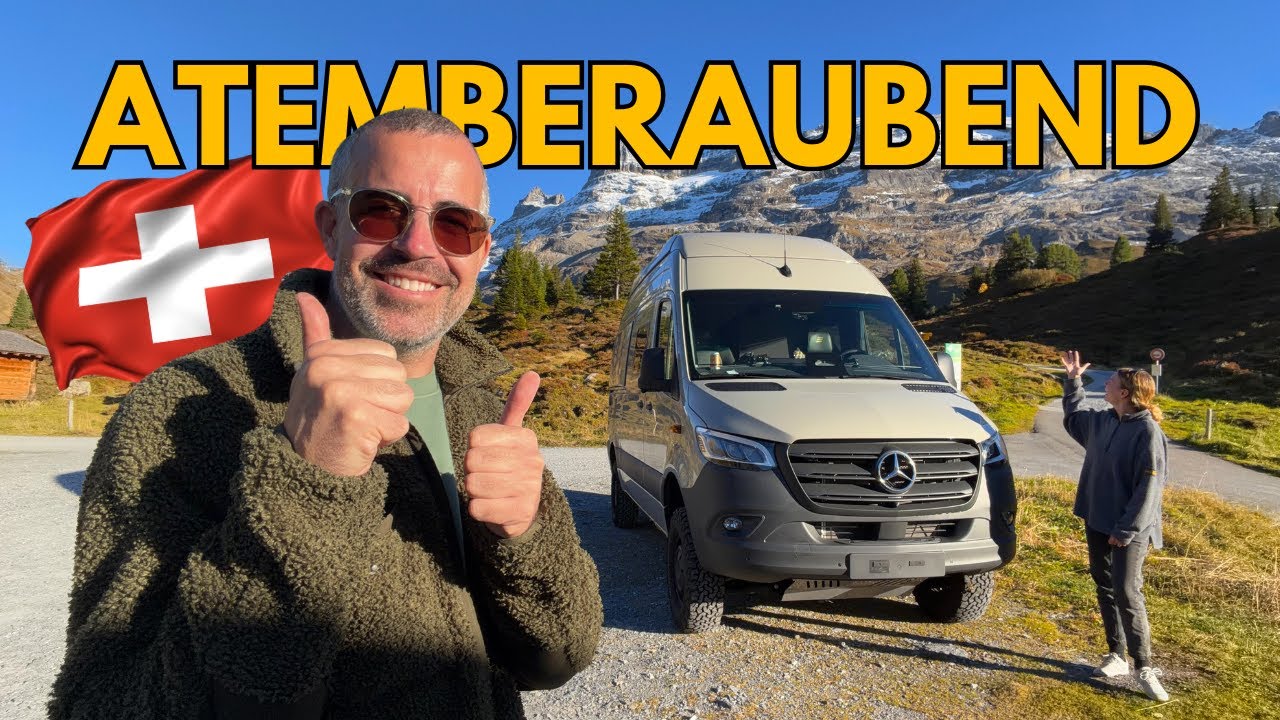 Eiskalte Nacht, goldene Sonne – Vanlife Abenteuer in den Alpen!