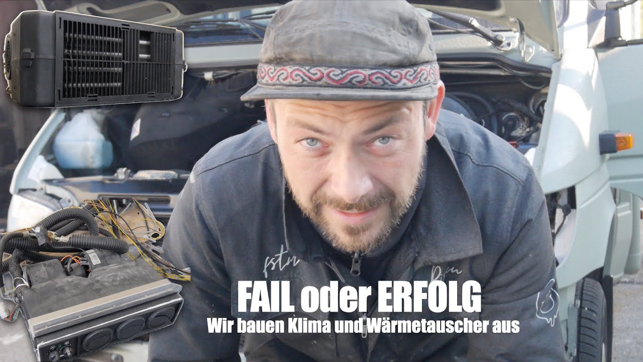 Wir bauen Klima und Wärmetauscher im Rettungswagen Sprinter aus – DIY Lösungsweg