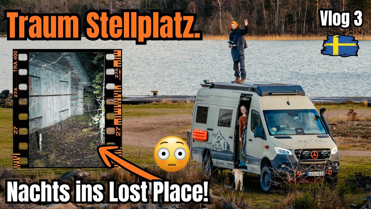 Im 4×4 Camper durch Schweden & Nachts ins Lost Place. Wintercamping & Vanlife Vlog3