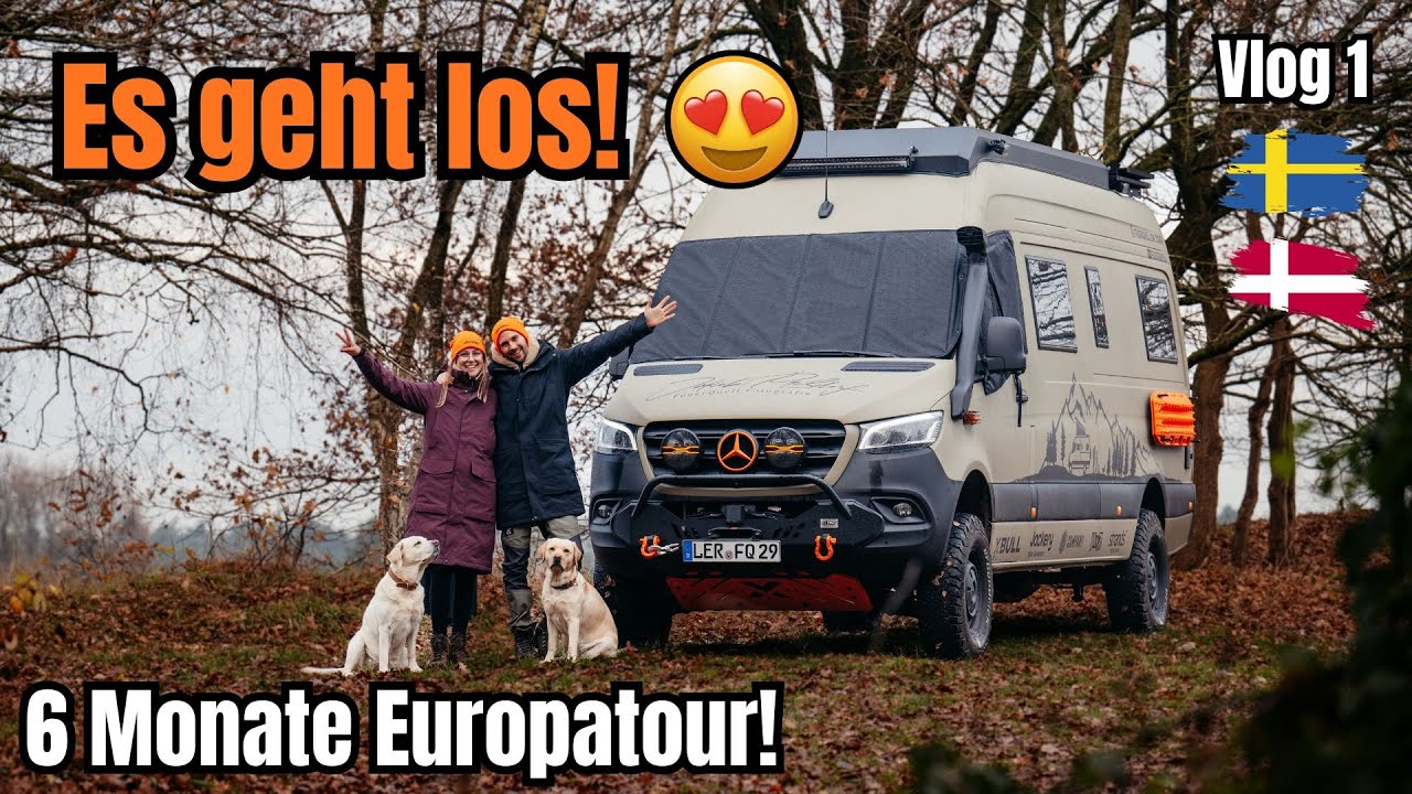 Schweden du hast uns gefehlt! Im neuen Allrad Sprinter 6 Monate Europatour! #wintercamping #4×4