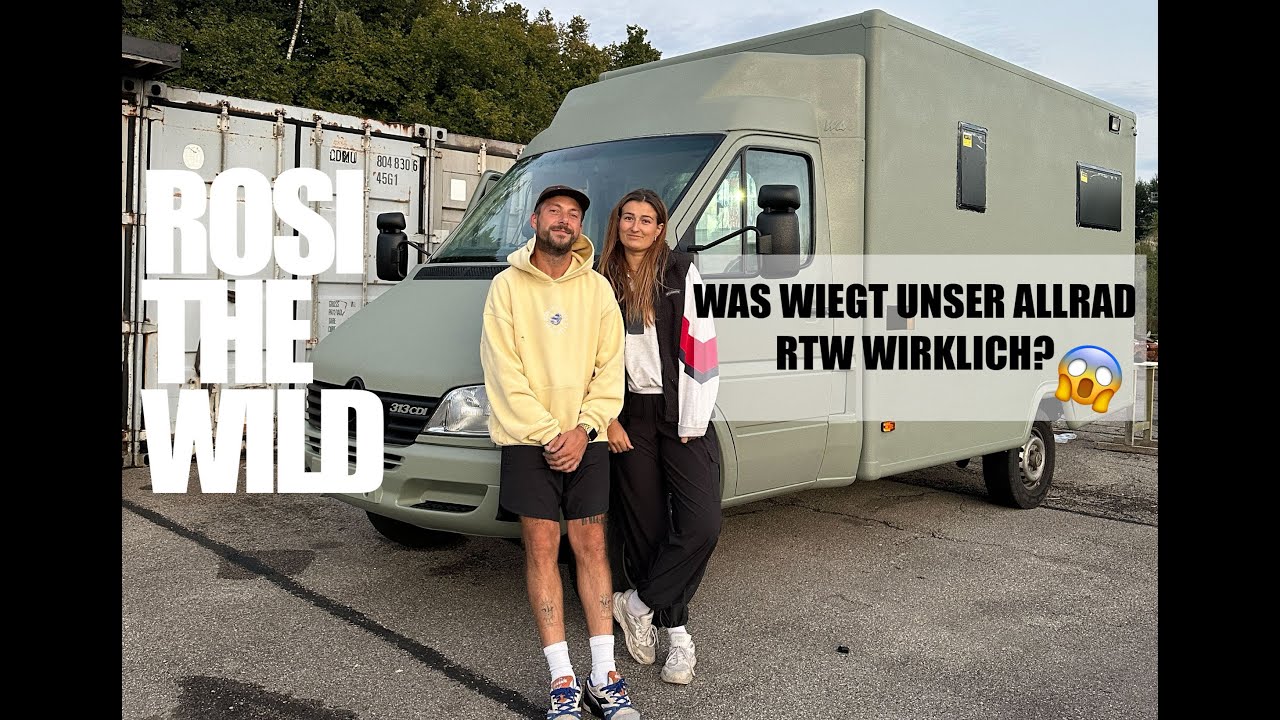 Was wiegt unser Allrad Rettungswagen Camper wirklich? Wir fahren endlich wiegen.