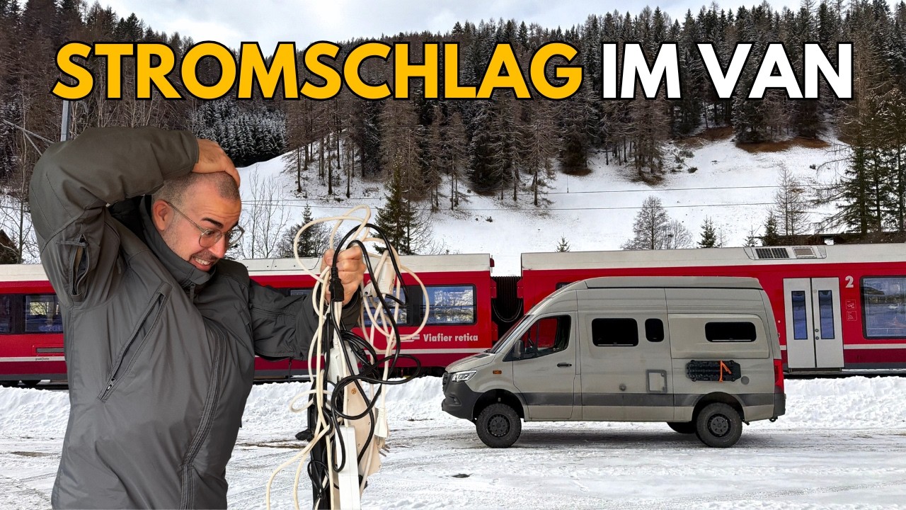 Stromschlag im Camper & schmerzhafter UNFALL in Davos | Vanlife Wochenende mit Freunden