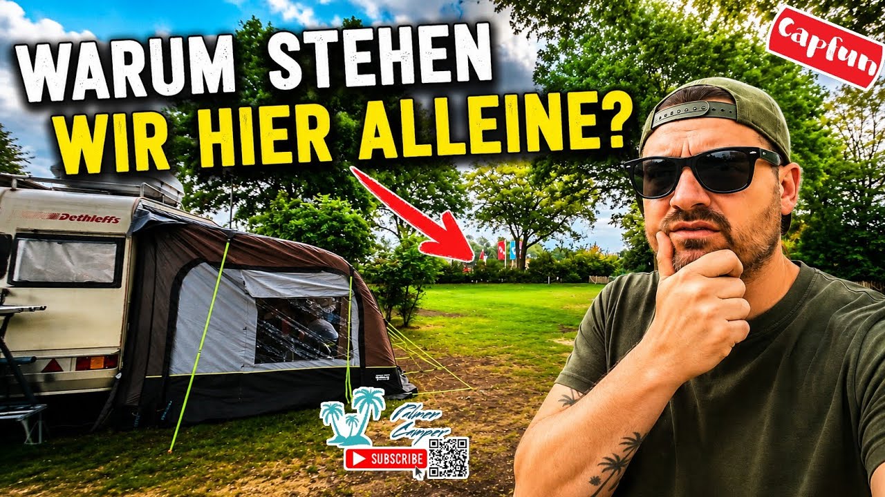 Reallife Camping-Doku / Mit Wohnmobil im Wetter-Chaos! Hält das Vorzelt DAS aus?
