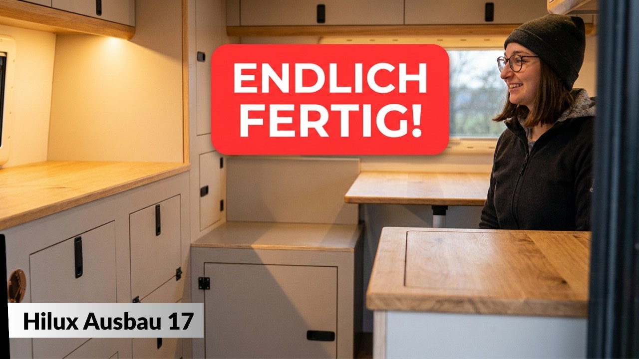 Unser 4×4 Camper Innenausbau wird fertig! – Hilux Ausbau 17