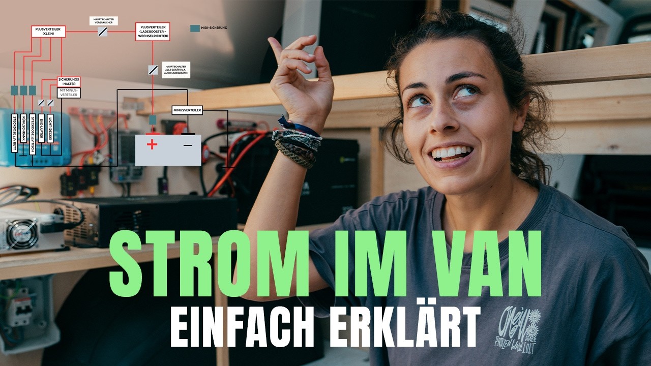 Camper ElektrikStrom im Van SELBST INSTALLIEREN für Anfänger| 12 V Einbau mit Schaltplan