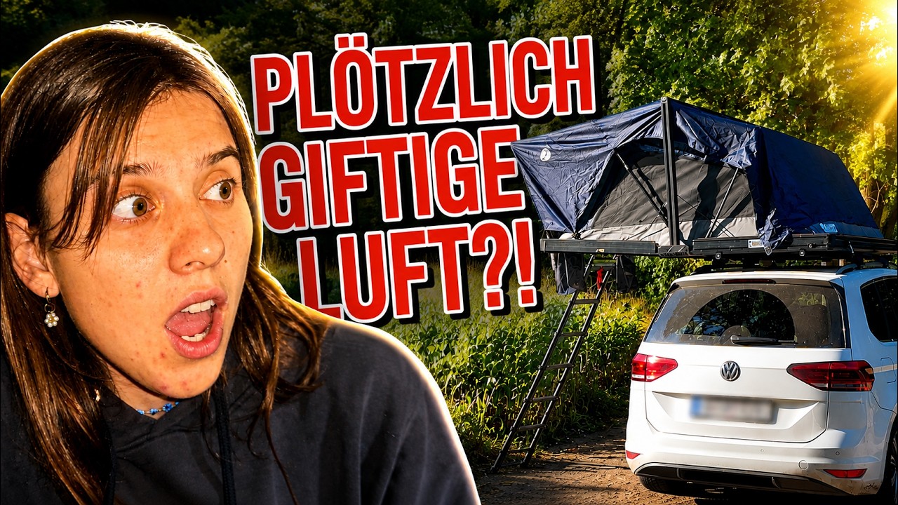 Wir müssen NACHTS den Stellplatz VERLASSEN!  Was ist hier passiert?! (Dachzelten in Deutschland)