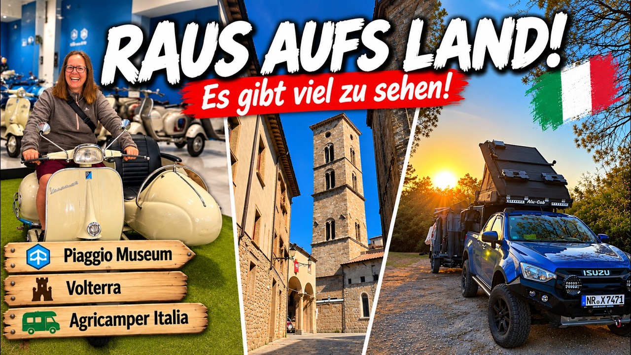 #576 – Vespa – Volterra – Vollgas – Weiter in der TOSKANA – Italien Herbst 26 – #04