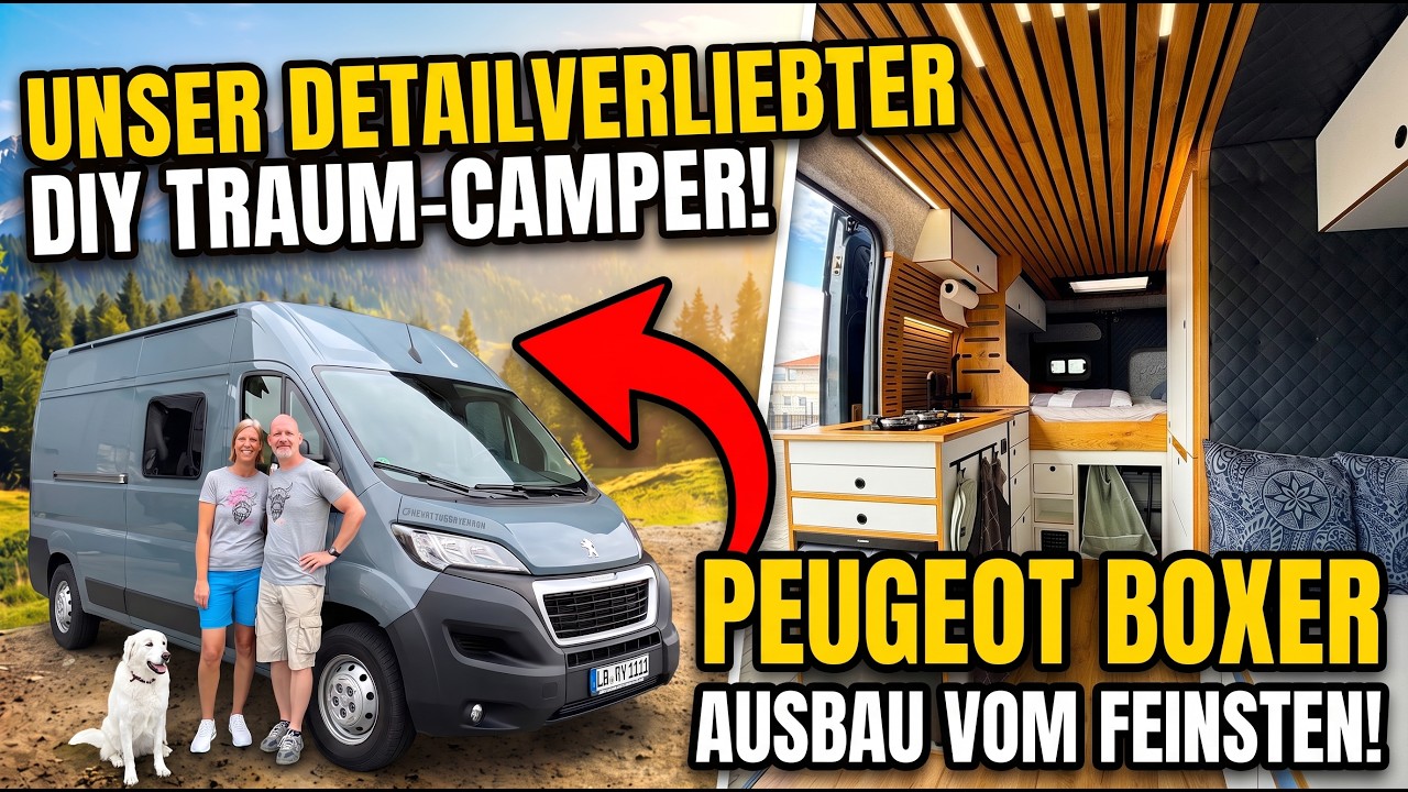 Diesen Campervan MUSST DU gesehen haben! DIY Qualität vom allerfeinsten! Peugeot Boxer Roomtour