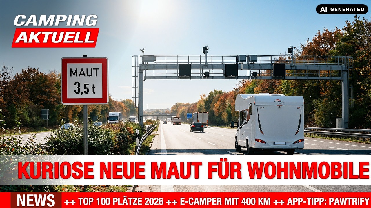 CAMPING Aktuell 10/26 Kuriose neue Maut für 3,5t Top100 Plätze 2026 Kinder verboten