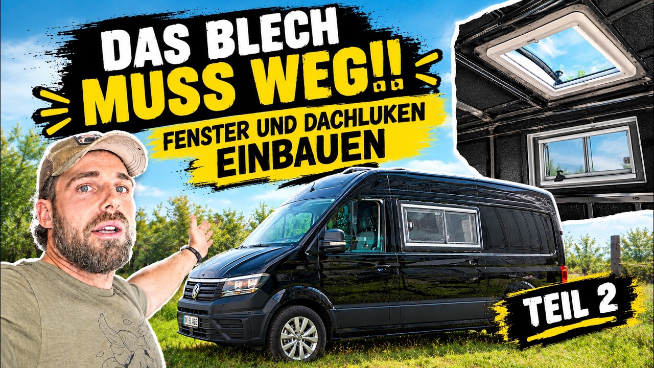 Fenster und Dachluken im Kastenwagen RICHTIG einbauen #2