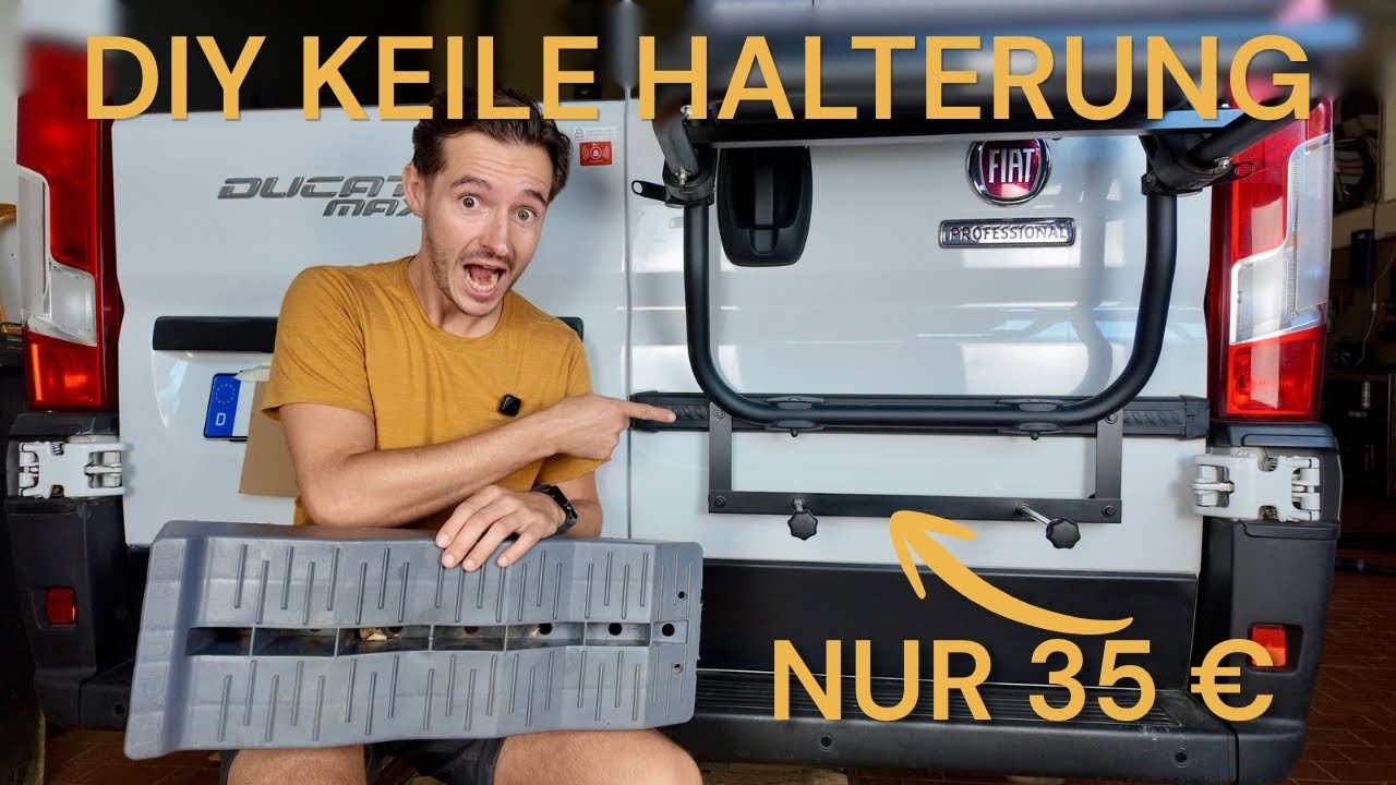 Halterung für Auffahrkeile selber bauen – Einfache Lösung am Heckträger