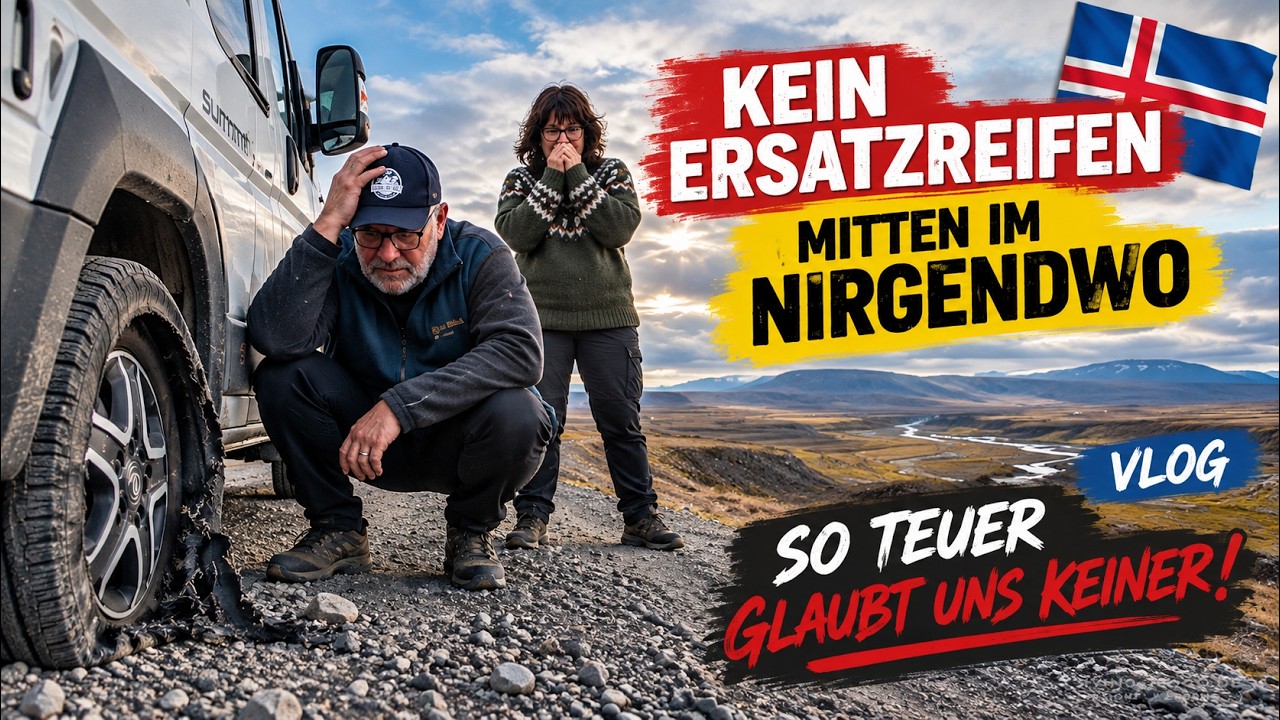 Island: Reifen geplatzt, mitten im Nirgendwo – unsere Reise steht plötzlich still