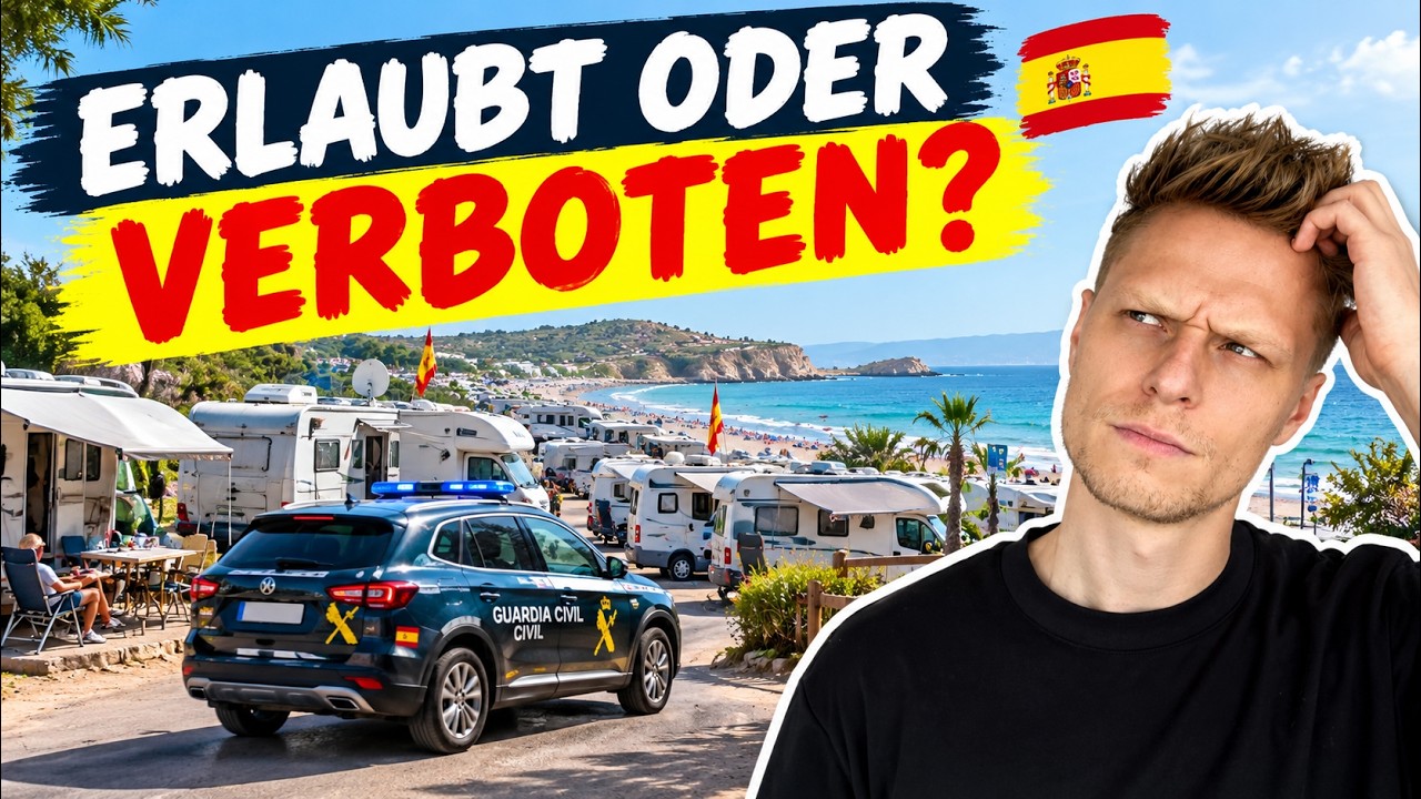 Überwintern in Spanien: SO STRENG wird das Freistehen an der Küste geahndet