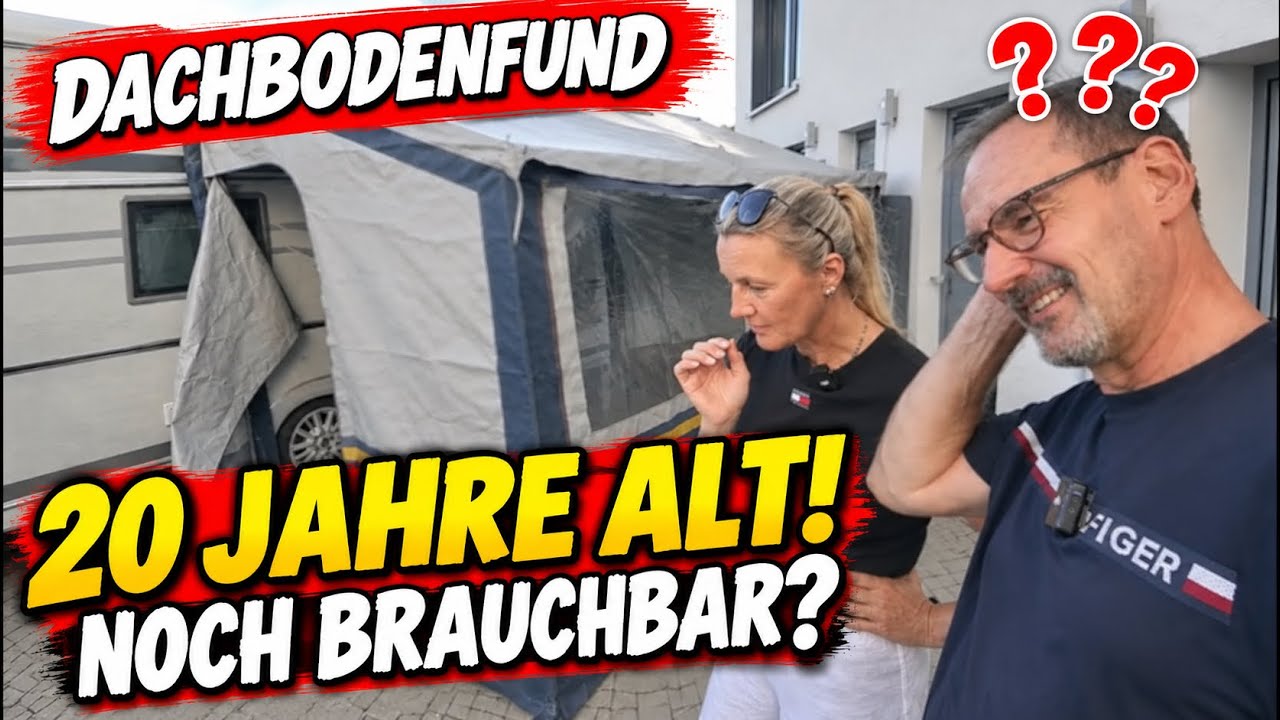 Wir wollten ein neues Vorzelt kaufen – doch dann fanden wir DAS!  entsorgen oder behalten?