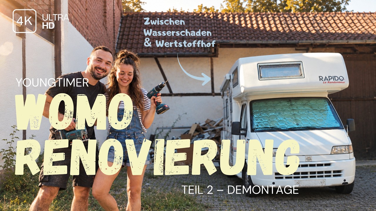 Wohnmobil Renovierung | Teil 2 – Demontage | Unser Youngtimer Alkoven Fiat Ducato Rapido 870F